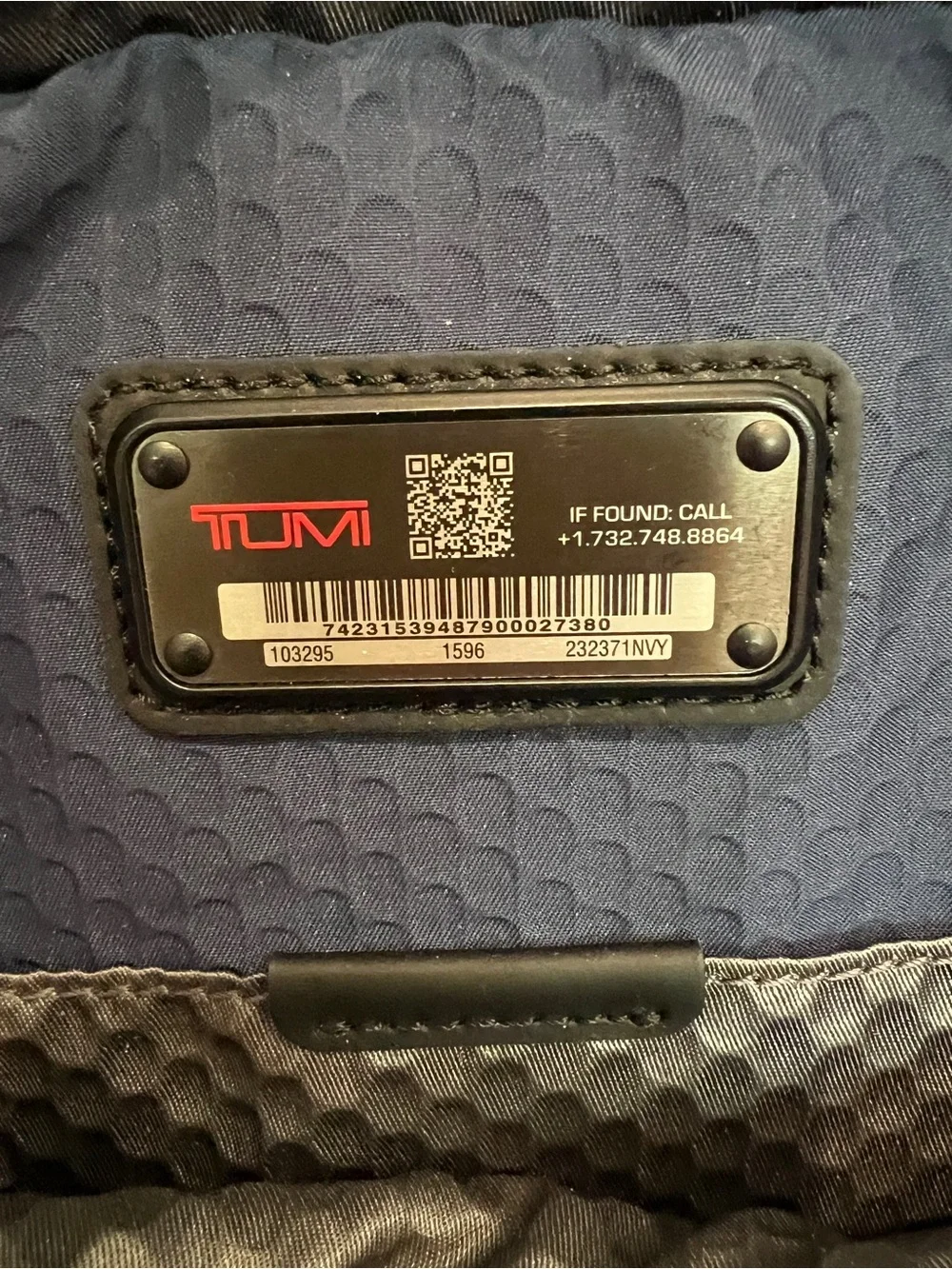 TUMI Men's Black & Navy Crossbody Messenger Bag